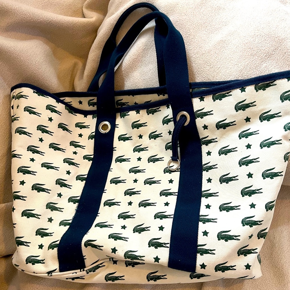 Lacoste🐊 canvas tote